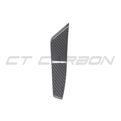 Audi RS6 Avant C8 / RS7 C8 Carbon Fibre Front Bumper Canards – Winglets, Dive Planes, Bumper Fins, Aero Flicks (2019-2025) | Pre-Preg Carbon | CT Carbon