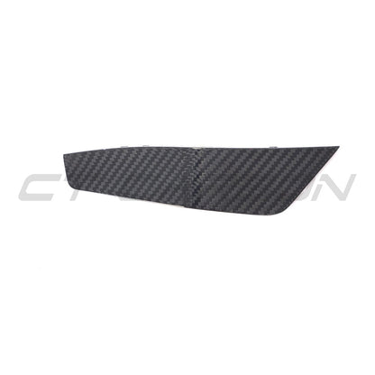 Audi RS6 Avant C8 / RS7 C8 Carbon Fibre Front Bumper Canards – Winglets, Dive Planes, Bumper Fins, Aero Flicks (2019-2025) | Pre-Preg Carbon | CT Carbon