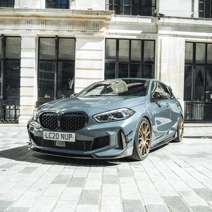BMW 1 Series F40 Body Kit 2019+ - CT Design CT Carbon Full Aero Styling Pack with Front Lip Splitter, Side Skirts, Twin Exit Rear Diffuser & Roof Spoiler - 1er F40 Hatchback Performance Kit