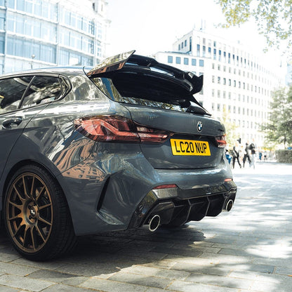 BMW 1 Series F40 Body Kit 2019+ - CT Design CT Carbon Full Aero Styling Pack with Front Lip Splitter, Side Skirts, Twin Exit Rear Diffuser & Roof Spoiler - 1er F40 Hatchback Performance Kit