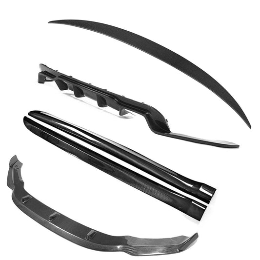 BMW X6 M F86 Carbon Fibre Body Kit 2015-2018 – CT Carbon Full Exterior Pack | Gloss Carbon Aero Kit | Front Lip Splitter, Side Skirt Extensions, Rear Diffuser, MP Style Boot/Trunk Lip Spoiler | M Performance Style X6M Styling Upgrade