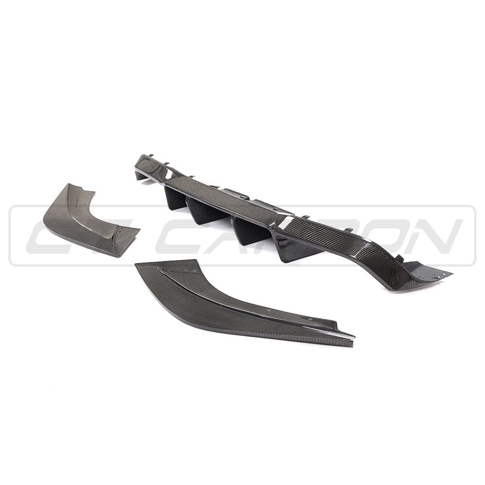 BMW M2 F87 (2016-2018 Pre-LCI) Full Carbon Fibre/Fiber Body Kit - V Style Aero Pack: Front Lip Splitter, Side Skirt Extensions, Rear Diffuser, Boot/Trunk Lip Spoiler - M Performance/M4 Style - OG M2 (Not Competition) - CT Carbon