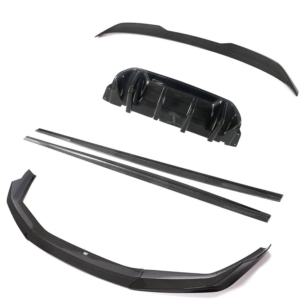 BMW 5 Series M5 F90 LCI (2020+) Facelift Full Carbon Fibre/Fiber Body Kit | M Performance MP Style Aero Pack | Saloon/Sedan Complete Set: Front Lip Splitter, Side Skirts, Rear Diffuser, Boot/Trunk Spoiler | CT Carbon