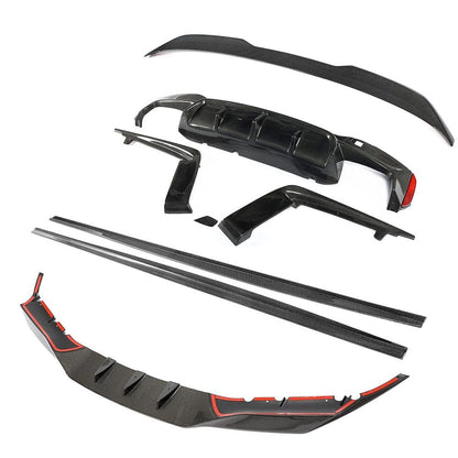 BMW M5 F90 Pre-LCI Full Carbon Fibre Body Kit (2017-2020) - RK Style Aero Pack | Front Lip Splitter, Side Skirt Extensions, Rear Diffuser, Boot Lip Spoiler | M Performance Style | Carbon Fiber Styling Kit for F90 Saloon/Sedan