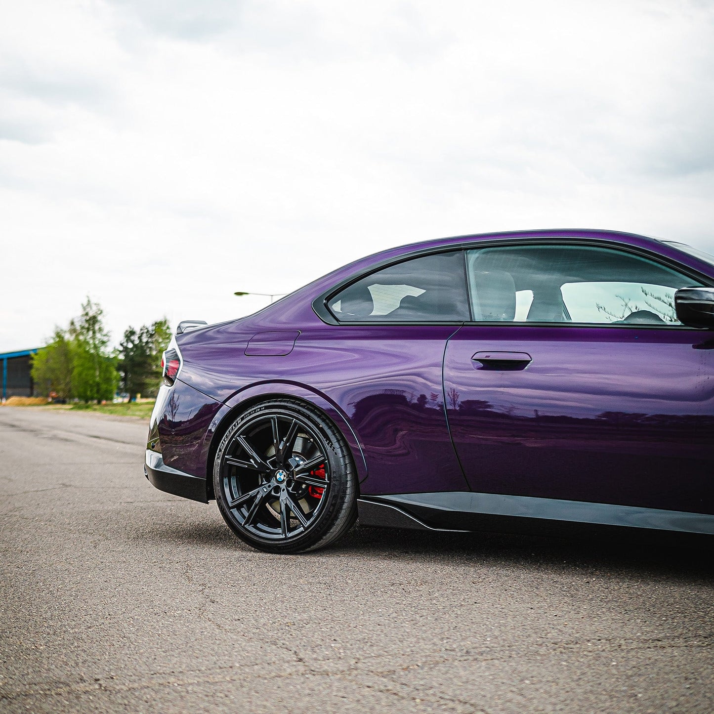 BMW 2 Series G42 Coupe Carbon Fibre (Fiber) Body Kit - Front Splitter, Side Skirts, Rear Diffuser & V-Style Ducktail Spoiler - 2022+ M240i/M Sport - Pre-Preg Dry Carbon Aero Styling Pack by CT Carbon