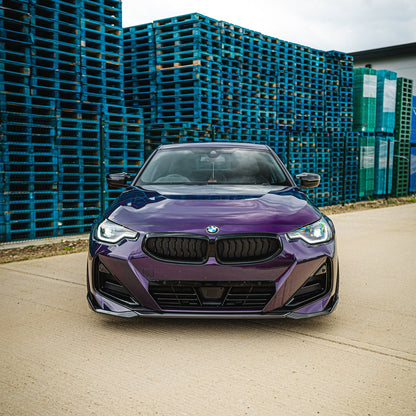 BMW 2 Series (G42) Carbon Fibre Body/Aero Kit 2022+ | CT Carbon V-Style: Front Lip Splitter, Side Skirts, Rear Diffuser, Ducktail Boot/Trunk Spoiler | Fits Coupe incl M240i | Gloss Pre-Preg