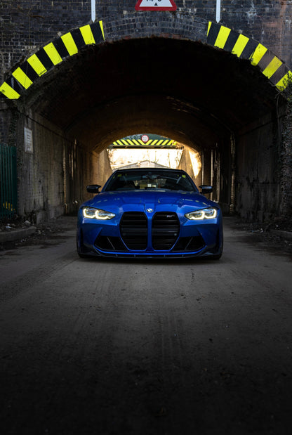 BMW M3 G80 2021+ Full Carbon Fibre/Carbon Fiber Body Kit | CT Design V2 Aero Kit – Front Lip Splitter, Side Skirt Extensions, Ducktail Boot Spoiler, Rear Diffuser – Pre-Preg OEM+ Saloon/Sedan Upgrade (Fits Competition)