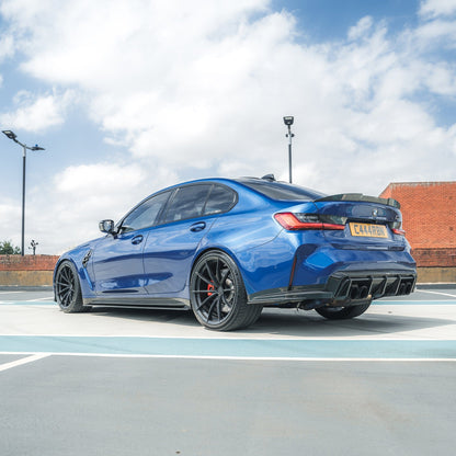 BMW M3 G80 / 3 Series G20 Carbon Fibre Rear Lip Spoiler – CT Style Boot/Trunk Lip Wing | Pre-Preg Dry CFRP, OEM+ M Performance Style | Saloon/Sedan 2018+ (G20) / 2021+ (G80)