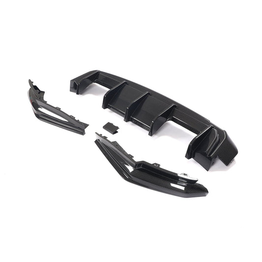 BMW M3 G80/G81 Carbon Fibre Rear Diffuser CT DESIGN - Gloss Pre-Preg | Rear Splitter/Valance/Apron Bumper Insert | Fits 2021–2025 M3 Saloon & Touring, Competition & xDrive | OEM+ Performance Aero
