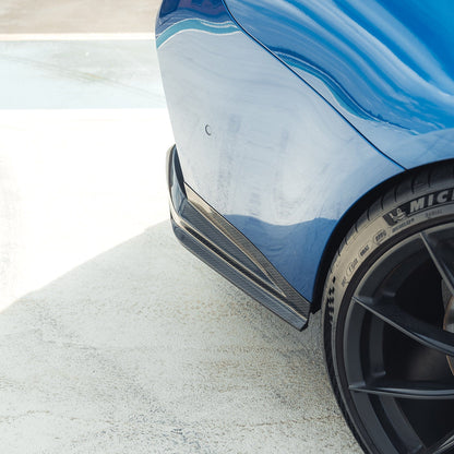 BMW M3 G80 G81 G8X Carbon Fibre/Fiber Rear Bumper Diffuser – CT Design Style Performance Rear Valance Splitter Insert, Pre-Preg High Gloss, 2021+ Saloon & Touring