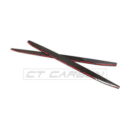 BMW M3 G80/G81 Carbon Fibre Side Skirt Extensions, Side Blades & Rocker Extensions – CT Design (2021+, Saloon/Sedan & Touring (Wagon/Estate))