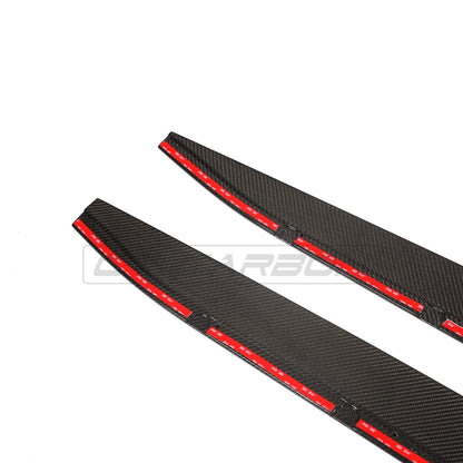 BMW M3 G80/G81 Carbon Fibre Side Skirt Extensions, Side Blades & Rocker Extensions – CT Design (2021+, Saloon/Sedan & Touring (Wagon/Estate))