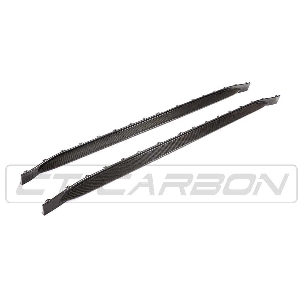 BMW M3 G80/G81 2021+ Carbon Fibre Side Skirts / Side Sills / Side Blades – Pre-Preg Dry Carbon Rocker Panel Extensions, OEM+ Direct Replacement Aero Skirts for Saloon & Touring