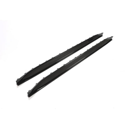 BMW M3 G80/G81 Carbon Fibre/Fiber Side Skirts – CT Design V2 Rocker Panel/Sill Replacement Side Blades (G8X Saloon/Touring 2021+) Pre-Preg Carbon Body Kit Side Skirt Extensions, Side Splitters