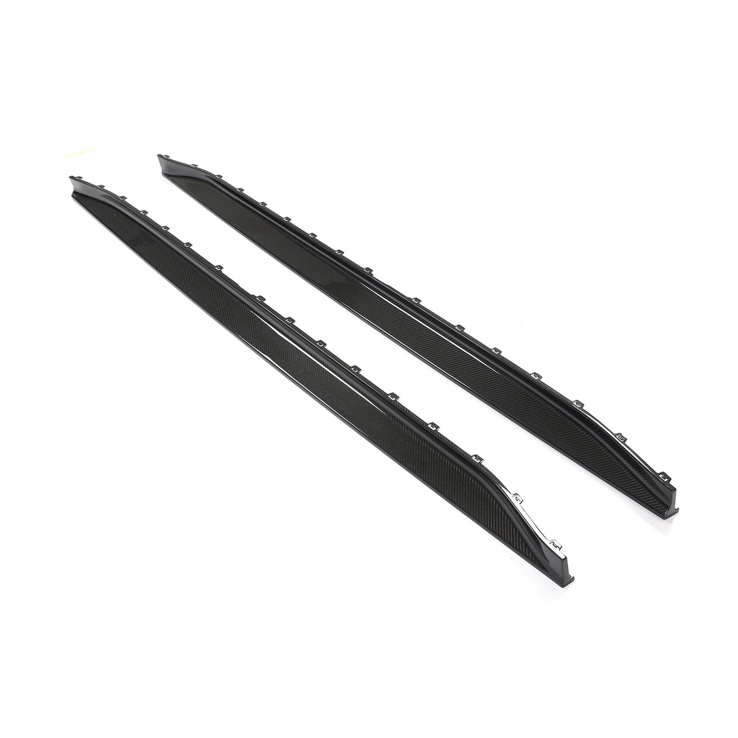 CT Carbon Pre-Preg Carbon Fibre/Carbon Fiber Side Skirt Replacement V3 for BMW M3 G80 Saloon (2021+) & G81 Touring (2022+) – Aero Sills, Side Skirt Extensions, Side Blades, Rocker Panel/Sill Extensions (Dry Carbon)