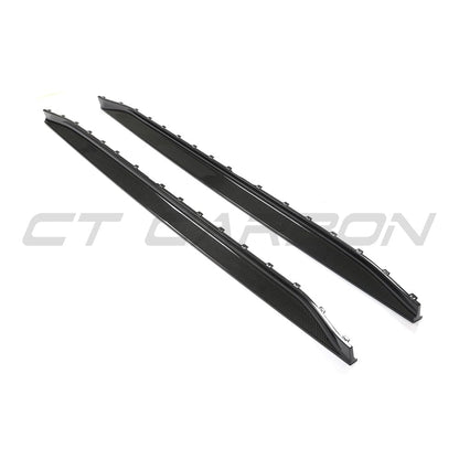 CT Carbon Pre-Preg Carbon Fibre/Carbon Fiber Side Skirt Replacement V3 for BMW M3 G80 Saloon (2021+) & G81 Touring (2022+) – Aero Sills, Side Skirt Extensions, Side Blades, Rocker Panel/Sill Extensions (Dry Carbon)