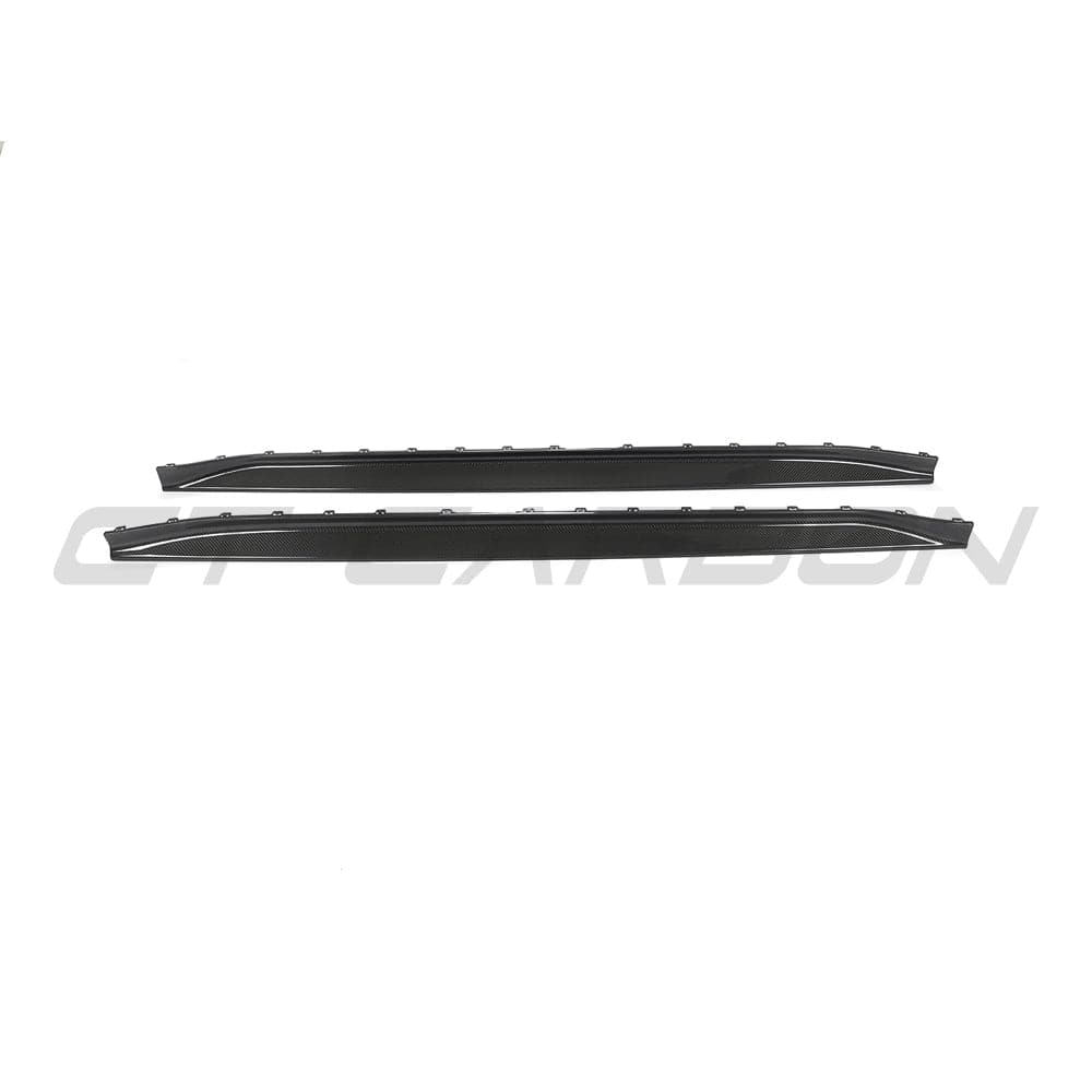 CT Carbon Pre-Preg Carbon Fibre/Carbon Fiber Side Skirt Replacement V3 for BMW M3 G80 Saloon (2021+) & G81 Touring (2022+) – Aero Sills, Side Skirt Extensions, Side Blades, Rocker Panel/Sill Extensions (Dry Carbon)