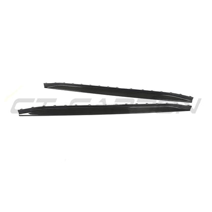 CT Carbon Pre-Preg Carbon Fibre/Carbon Fiber Side Skirt Replacement V3 for BMW M3 G80 Saloon (2021+) & G81 Touring (2022+) – Aero Sills, Side Skirt Extensions, Side Blades, Rocker Panel/Sill Extensions (Dry Carbon)