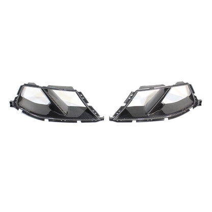 CT Carbon BMW M3/M4 G80 G81 G82 G83 Front Bumper Air Intake Ducts - M Performance Style Prepreg Carbon Fibre/Fiber Vents Inlets Covers Aero Ducts (G8X 2021+)