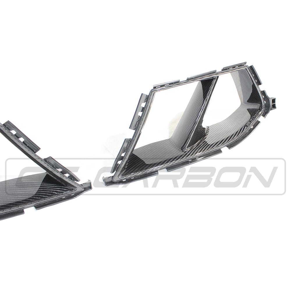 CT Carbon MP/M Performance Style Front Bumper Air Ducts Vents Scoops for BMW G8X M3/M4 (G80 G81 G82 G83, 2021+) – Carbon Fibre Intake Inlets, Brake Cooling Grille Side Duct Pair