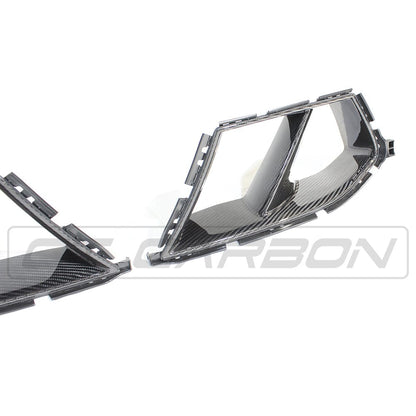 CT Carbon M Performance (MP Style) Carbon Fibre Front Bumper Air Ducts/Intake Vents for BMW G80 G81 G82 G83 M3 M4 2021+ - Prepreg Dry Carbon OEM+ Brake Cooling Inserts