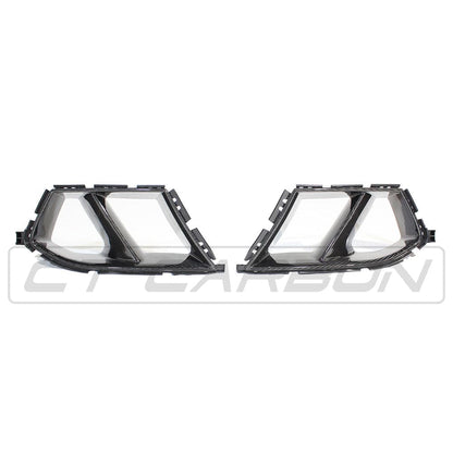 CT Carbon BMW M3/M4 G80 G81 G82 G83 Front Bumper Air Intake Ducts - M Performance Style Prepreg Carbon Fibre/Fiber Vents Inlets Covers Aero Ducts (G8X 2021+)