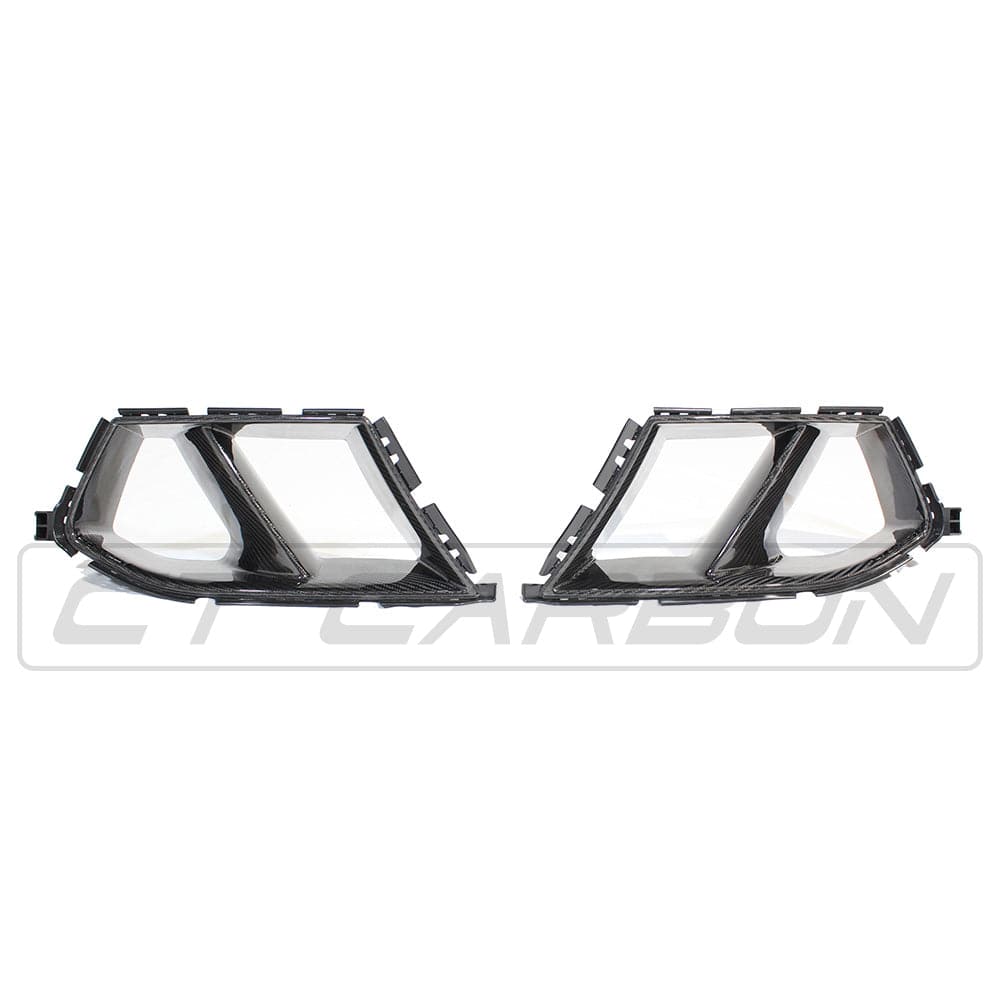 CT Carbon MP/M Performance Style Front Bumper Air Ducts Vents Scoops for BMW G8X M3/M4 (G80 G81 G82 G83, 2021+) – Carbon Fibre Intake Inlets, Brake Cooling Grille Side Duct Pair