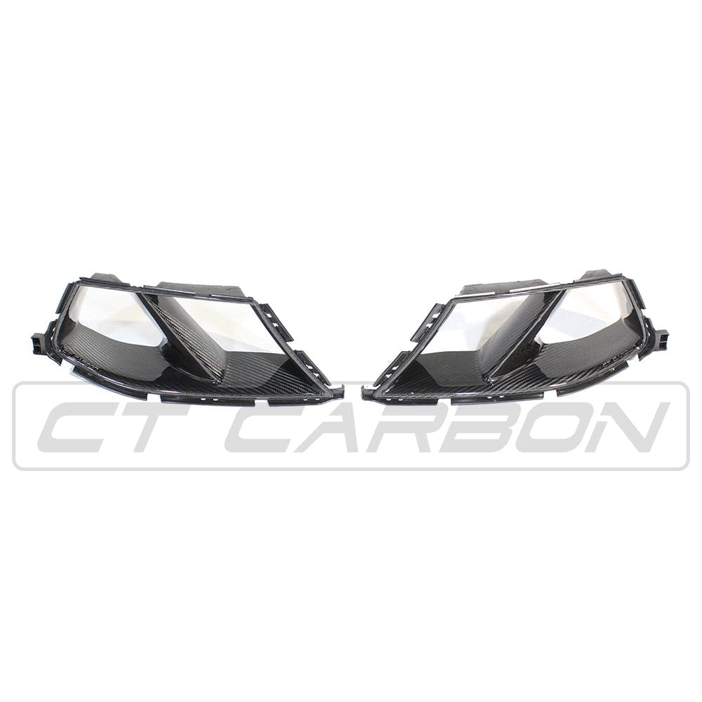 CT Carbon BMW M3/M4 G80 G81 G82 G83 Front Bumper Air Intake Ducts - M Performance Style Prepreg Carbon Fibre/Fiber Vents Inlets Covers Aero Ducts (G8X 2021+)
