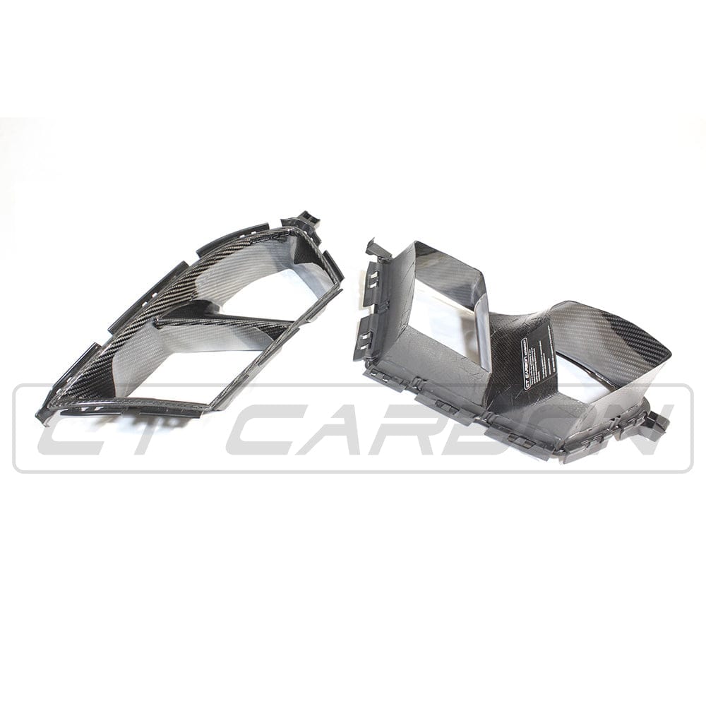 CT Carbon BMW M3/M4 G80 G81 G82 G83 Front Bumper Air Intake Ducts - M Performance Style Prepreg Carbon Fibre/Fiber Vents Inlets Covers Aero Ducts (G8X 2021+)