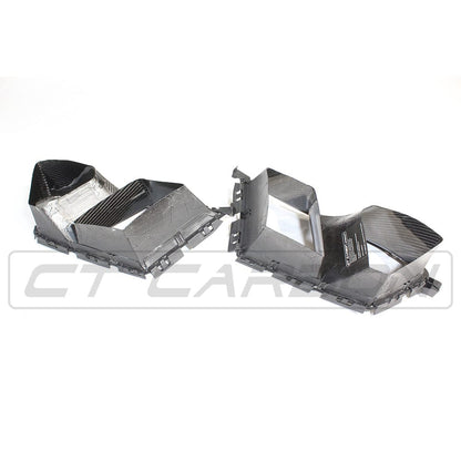 CT Carbon BMW M3/M4 G80 G81 G82 G83 Front Bumper Air Intake Ducts - M Performance Style Prepreg Carbon Fibre/Fiber Vents Inlets Covers Aero Ducts (G8X 2021+)