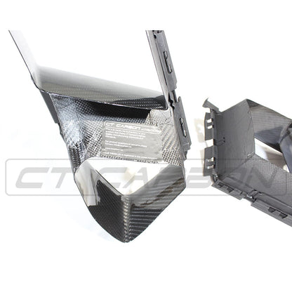 CT Carbon MP/M Performance Style Front Bumper Air Ducts Vents Scoops for BMW G8X M3/M4 (G80 G81 G82 G83, 2021+) – Carbon Fibre Intake Inlets, Brake Cooling Grille Side Duct Pair
