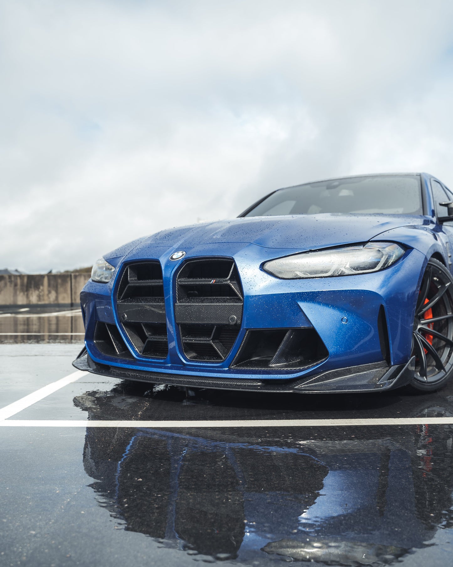 BMW M3/M4 G8X (G80 G81 G82 G83) Front Bumper Air Duct Inserts/Vents/Inlets/Intakes - Pre-Preg Carbon Fibre/Carbon Fiber - MP M Performance Style - 2021+ - CT Carbon OEM+ Vent Trim/Covers Air Channels