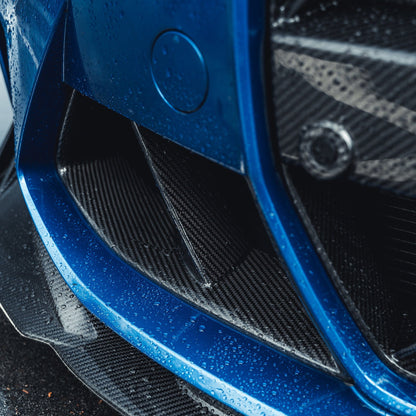 CT Carbon M Performance (MP Style) Carbon Fibre Front Bumper Air Ducts/Intake Vents for BMW G80 G81 G82 G83 M3 M4 2021+ - Prepreg Dry Carbon OEM+ Brake Cooling Inserts