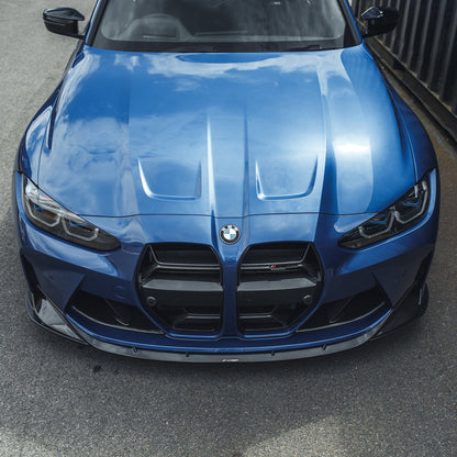 BMW M3/M4 G80 G81 G82 G83 Carbon Fibre/Carbon Fiber Front Lip Spoiler | CT Design Style Splitter / Chin Spoiler / Front Bumper Lip | G8X Prepreg Carbon Aero Valance 2021+ (Saloon Touring Coupe Convertible)