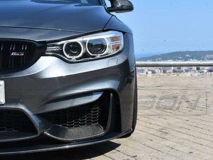BMW M4 F82 Coupe 2014-2020 Full Carbon Fibre Body Kit - M Performance / MP Style Aero Pack - Front Splitter, Side Skirts, Rear Diffuser, V-Style Boot Spoiler - Gloss Carbon - CT Carbon