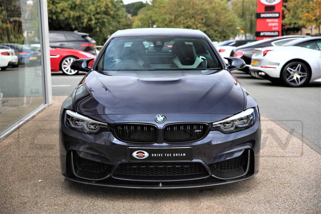BMW M4 F82 Coupe 2014-2020 Full Carbon Fibre/Fiber Body Kit – M Performance / MP Style Aero Pack: Front Splitter, Side Skirts, Rear Diffuser, V Style Boot Spoiler – Gloss Real Carbon Lip Kit