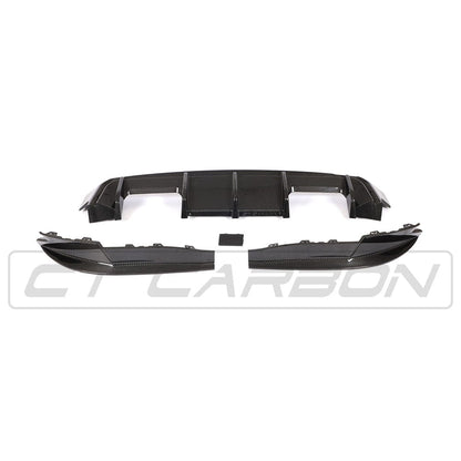 BMW M4 G82/G83 Carbon Fibre Rear Diffuser by CT Design - Performance Rear Valance / Bumper Insert Splitter Lip Trim Undertray (2021+) Pre-Preg OEM+ Aero for M4 Coupe & Convertible