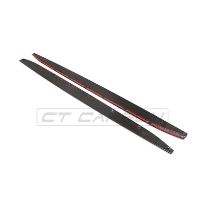 BMW M4 G82/G83 Carbon Fibre/Carbon Fiber Side Skirts - CT Design Side Splitters, Side Skirt Extensions, Rocker Panel/Sill Extensions & Side Blades | G8X 2021+ Pre-Preg Carbon, OEM+ Fit