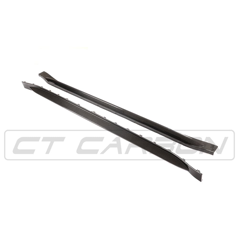 BMW M4 G82/G83 Carbon Fibre Side Skirts – CT Style Prepreg Dry Carbon Sill Extensions/Rocker Panel Covers/Side Splitters/Side Blades | 2021+ Coupe & Convertible | OEM+ Replacement Aero Kit, BMW Performance Style by CT Design
