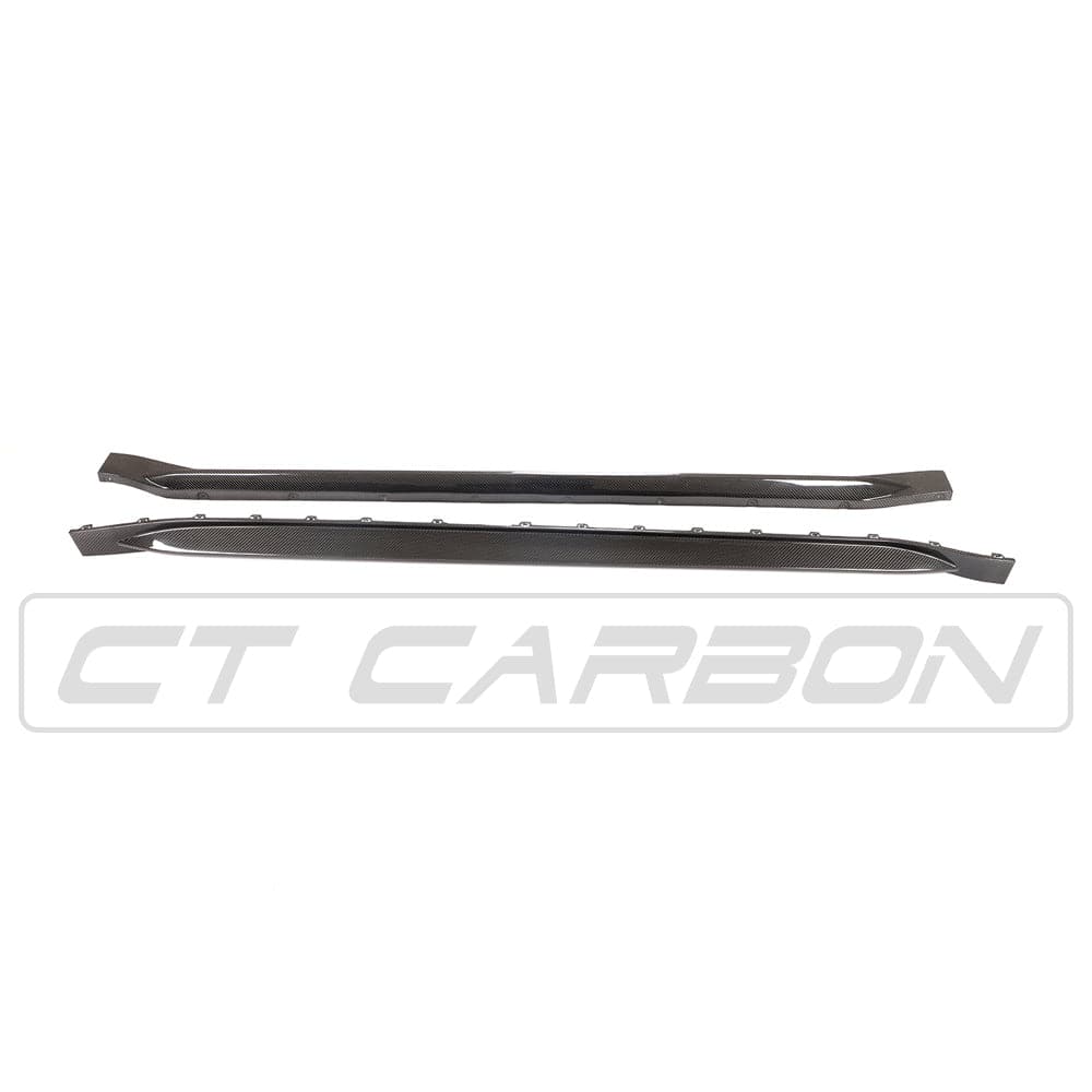 BMW M4 G82/G83 Carbon Fibre Side Skirts – CT Style Prepreg Dry Carbon Sill Extensions/Rocker Panel Covers/Side Splitters/Side Blades | 2021+ Coupe & Convertible | OEM+ Replacement Aero Kit, BMW Performance Style by CT Design