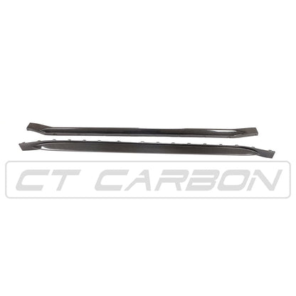 BMW M4 G82/G83 Carbon Fibre Side Skirts – CT Style Prepreg Dry Carbon Sill Extensions/Rocker Panel Covers/Side Splitters/Side Blades | 2021+ Coupe & Convertible | OEM+ Replacement Aero Kit, BMW Performance Style by CT Design