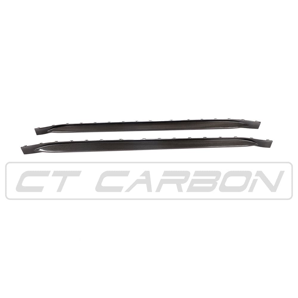BMW M4 G82/G83 Carbon Fibre Side Skirts – CT Style Prepreg Dry Carbon Sill Extensions/Rocker Panel Covers/Side Splitters/Side Blades | 2021+ Coupe & Convertible | OEM+ Replacement Aero Kit, BMW Performance Style by CT Design