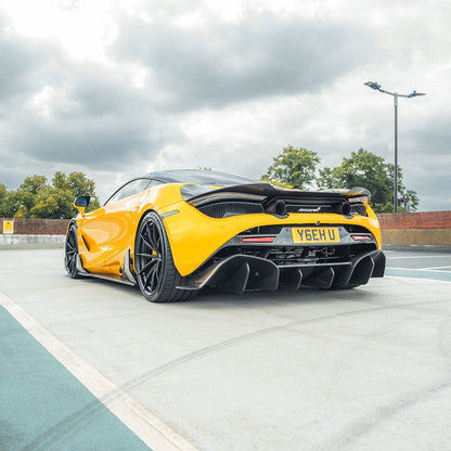McLaren 720S Carbon Fibre (Fiber) Body Kit – CT Series Full Dry Pre-Preg Aero Package: Front Splitter, Bonnet/Hood, Side Skirts, Wings/Fenders, Rear Diffuser & Spoiler/Airbrake – Fits 2017+ – MJ Modifications UK