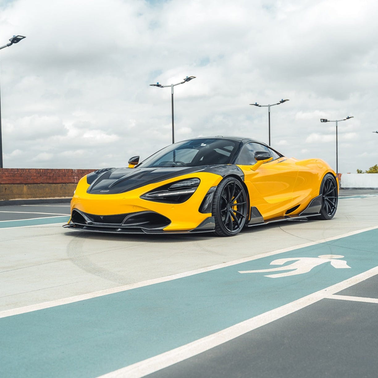 McLaren 720S Carbon Fibre (Fiber) Body Kit – CT Series Full Dry Pre-Preg Aero Package: Front Splitter, Bonnet/Hood, Side Skirts, Wings/Fenders, Rear Diffuser & Spoiler/Airbrake – Fits 2017+ – MJ Modifications UK