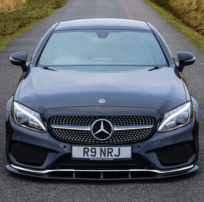 Mercedes C-Class W205/C205 Coupe AMG Line 2015-2018 Full Carbon Fibre/Fiber Body Kit - C43 AMG Pre-Facelift Performance Aero Styling Pack: Front Splitter Lip, Side Skirts, Rear Diffuser, Boot Spoiler - CT Carbon