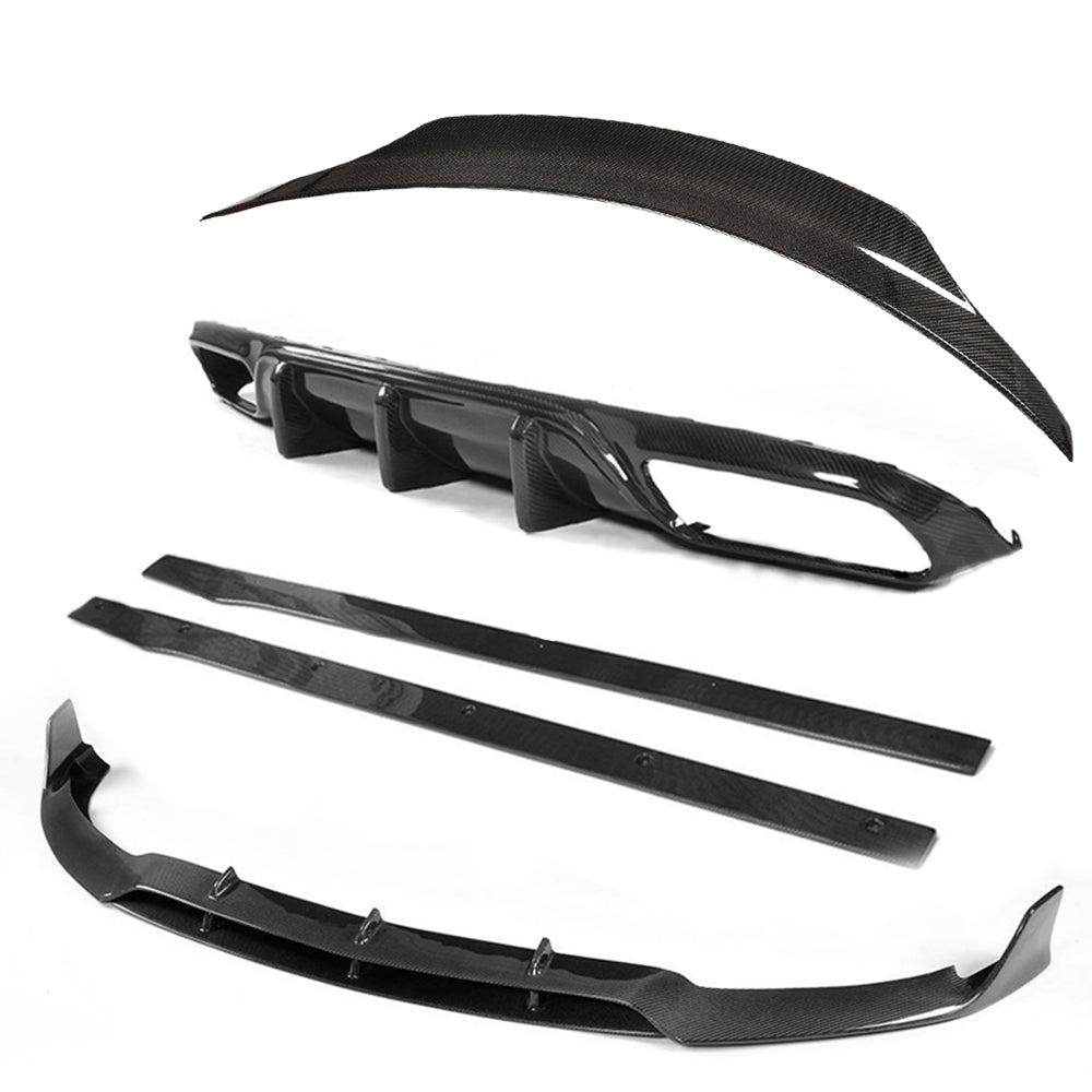 Mercedes C-Class AMG C63/C63S Cabriolet Convertible W205 A205 2015-2018 Pre-Facelift Full Carbon Fibre/Fiber Body Kit B Style Aero – Front Lip Splitter, Side Skirts, Rear Diffuser Valance, Boot/Trunk Lip Spoiler