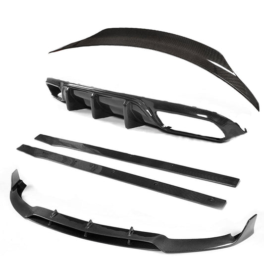 Mercedes C-Class AMG C63/C63S Cabriolet Convertible W205 A205 2015-2018 Pre-Facelift Full Carbon Fibre/Fiber Body Kit B Style Aero – Front Lip Splitter, Side Skirts, Rear Diffuser Valance, Boot/Trunk Lip Spoiler
