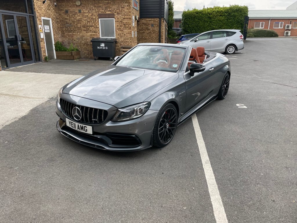 Mercedes-Benz C63 AMG W205/C205 Coupe Carbon Fibre/Fiber Body Kit V1 - Full Aero Styling Kit: Front Splitter, Side Skirts, Rear Diffuser, Boot Lip Spoiler - Pre-LCI 2015-2018 C-Class C63 S