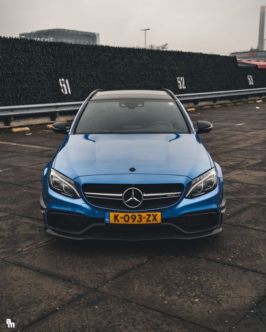 Mercedes C63 AMG W205 C-Class Saloon/Sedan Carbon Fibre (Fiber) Body Kit PS Style – Full Aero Pack: Front Splitter, Side Skirts, Rear Diffuser, Boot/Trunk Spoiler – Pre-Facelift 2015–2018 – CT Carbon