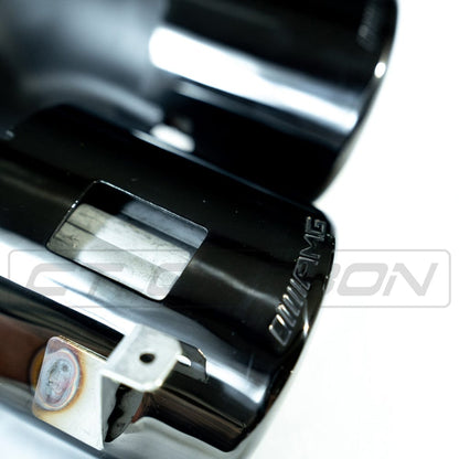 Mercedes-Benz A Class W177 2018-2022 Body Kit Gloss/Piano Black – Front Lip Splitter + Canards, Roof Spoiler, Rear Diffuser (Quad Exit Look) – AMG Line & A35 Aero Styling Pack | Black Pack Upgrade – BLAK by CT